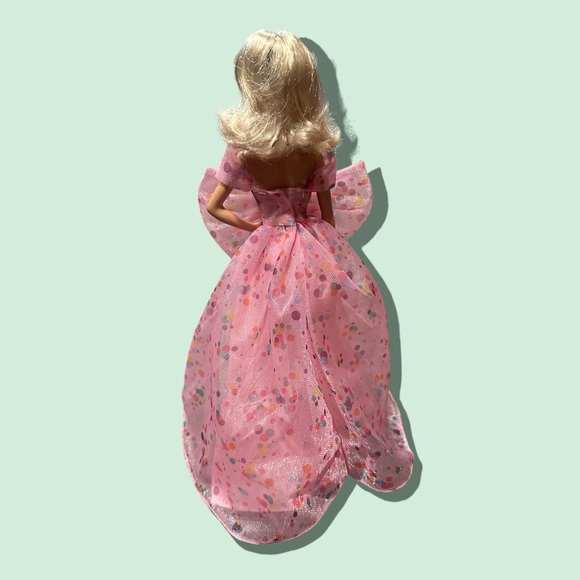 Barbie Birthday Wishes Barbie Signature Doll Blonde Hair Pink Dress With Stand - Picture 8 of 12